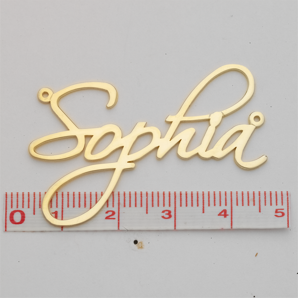 Cursive Nameplate Necklace Style 3 Small